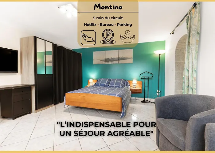 Montino - Studio 5 Min Du Circuit - Parking - Wifi